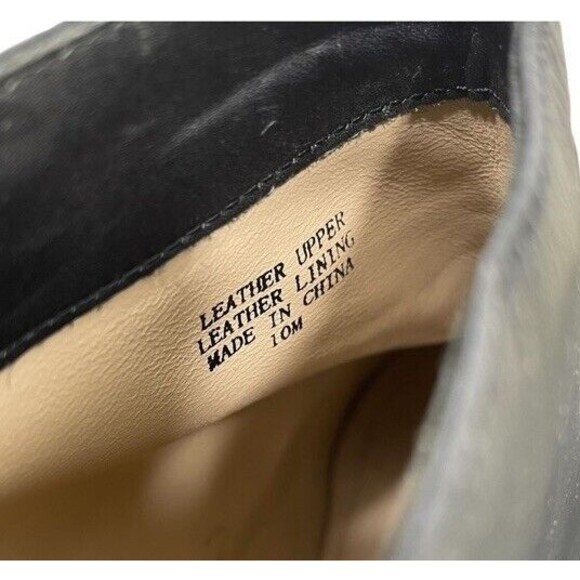 POUR LA VICTOIRE Bootie Janna Black Leather Ankle Zipper Square Studded Size 10 - Picture 9 of 13